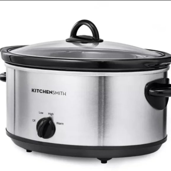 Bella 6qt Manual Slow Cooker - Stainless Steel - Picture 2 of 5